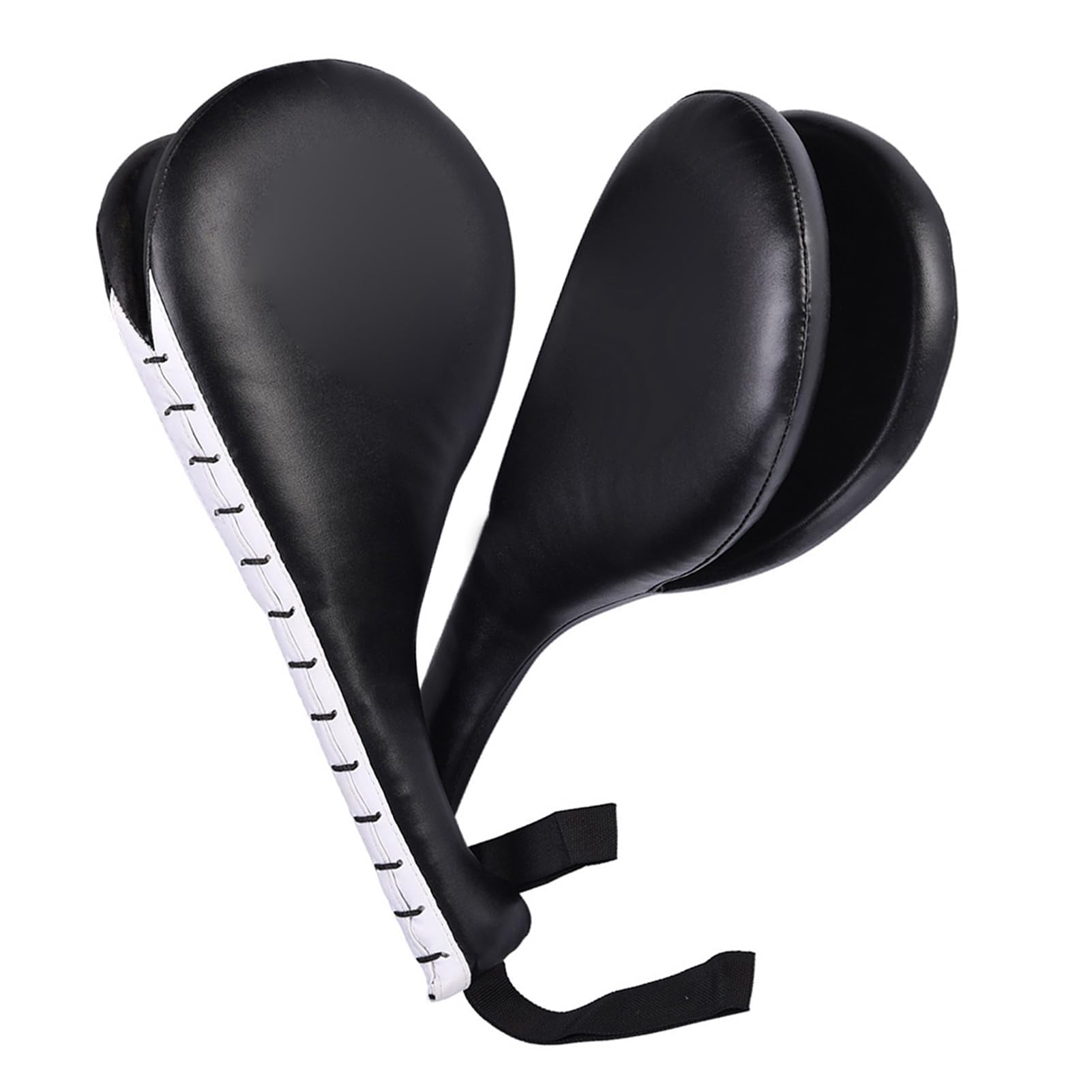 Taekwondo Kick Pad, Lot De 2 Pagaies D'entraînement De Karaté Kicking Target Pads Frappe Durables Noir Double Strike Pads Doubles Kicking Pads Cible Bi Lobée Arquée Pour Entraînement De Boxe Karaté