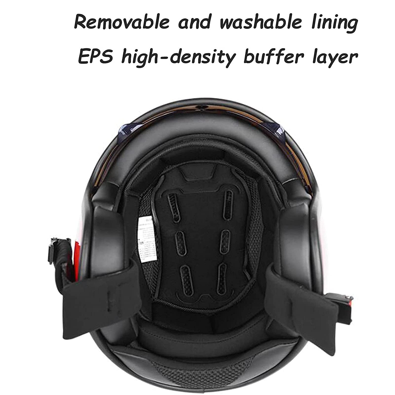 Casque Moto Jet Ouvert ECE Homologué - Pour Cruiser, Scooter - Taille XL 61-62cm