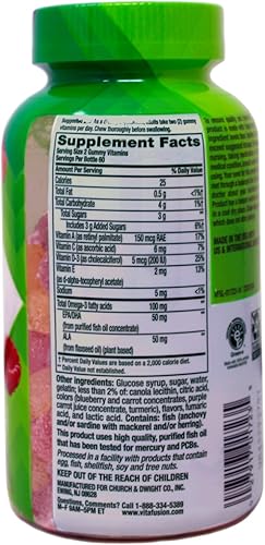 Miniatura 4 de Vitafusion Gomitas Omega-3, 120 unidades (4 botellas)