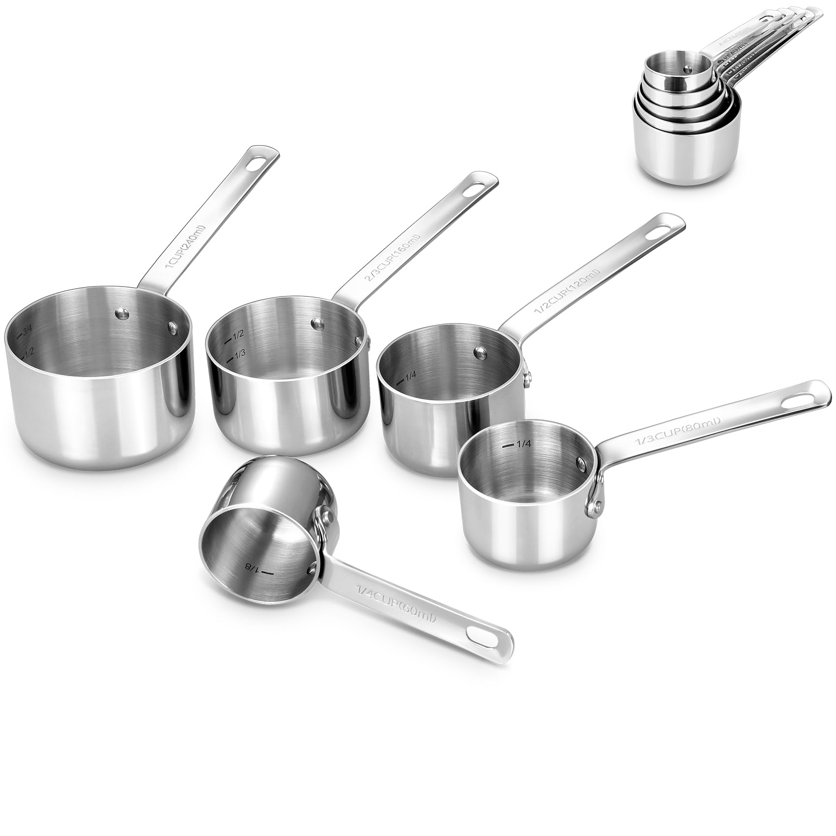 KEAWELL Premium 5-Piece Measuring Cups Set