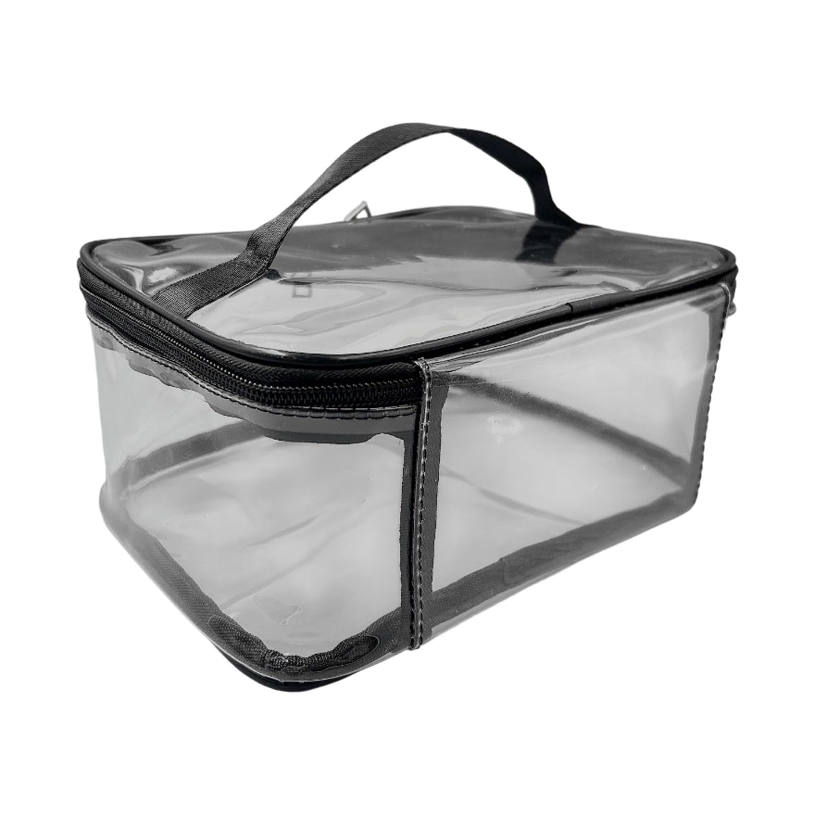 alloneslife Compact PVC Oxford Makeup Case with Multiple Pockets Permanent Cosmetic Container for Efficient Cosmetic Organization Waterproof Cosmetics Storage