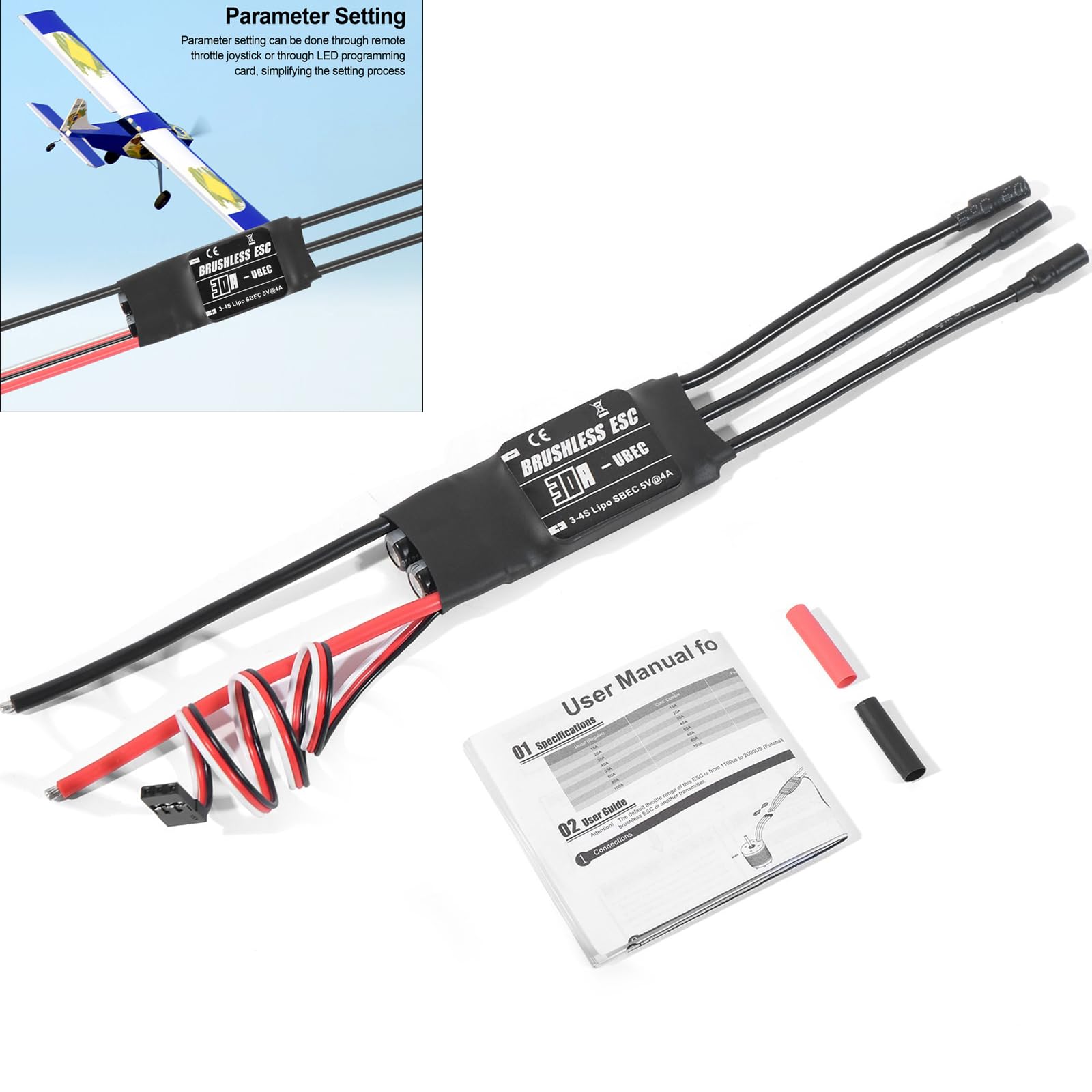Regolatore di velocità elettronico senza spazzole stabile senza spazzole ad alte prestazioni per elicotteri e aeromobili controller di velocità