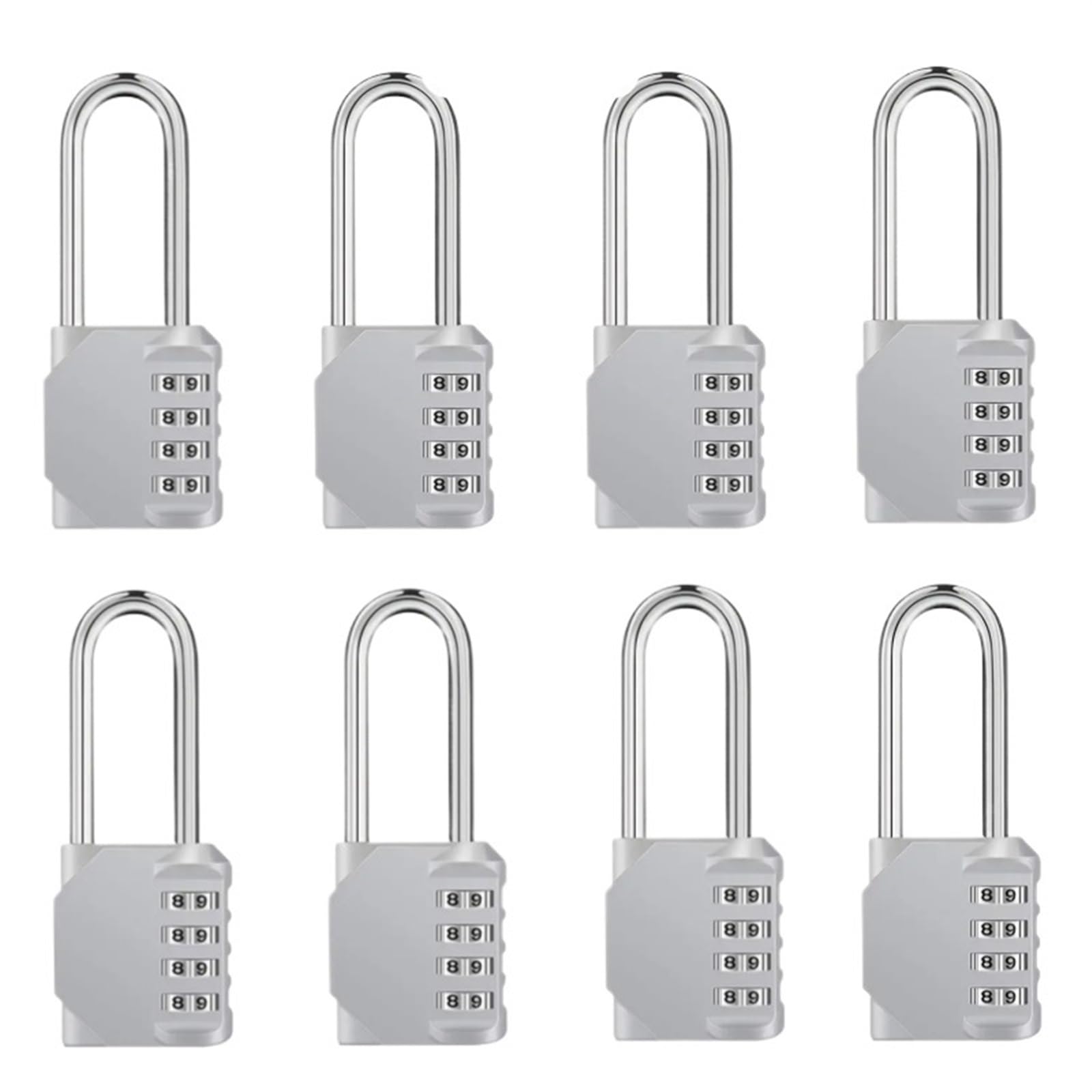 Cadenas Code Cadenas de sécurité à 4 Chiffres en Alliage de Zinc, Serrure à Combinaison for tiroir, Armoire, Salle de Sport, Serrure de Porte antivol extérieure(8)