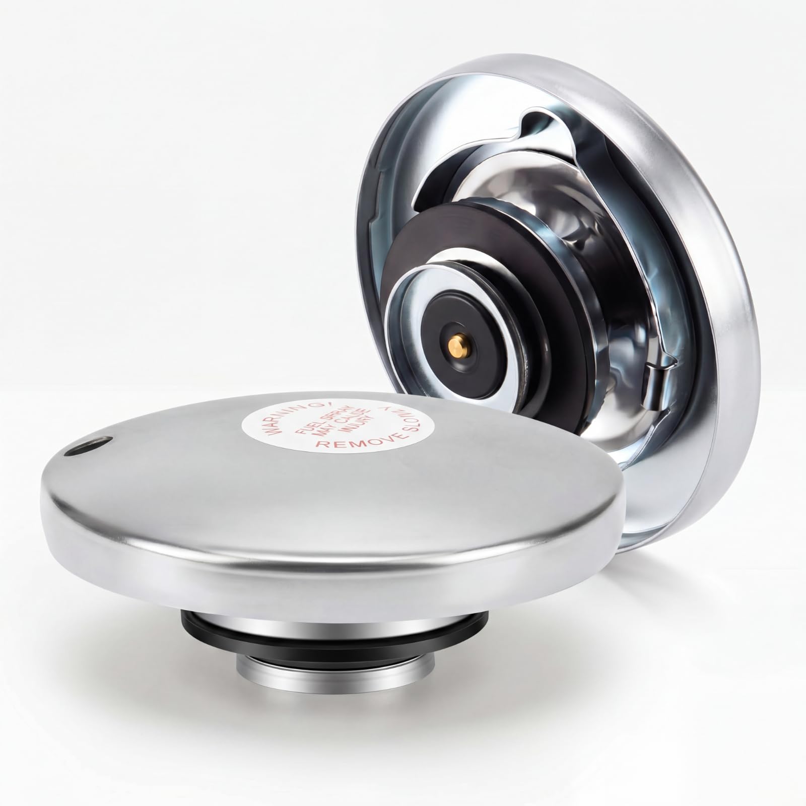 Frienda 2 tapas de tanque de transferencia ventiladas para tanque de combustible diésel, tapa de gas de combustible de presión de ventilación para base de 2 pulgadas para transferencia de diésel, caja