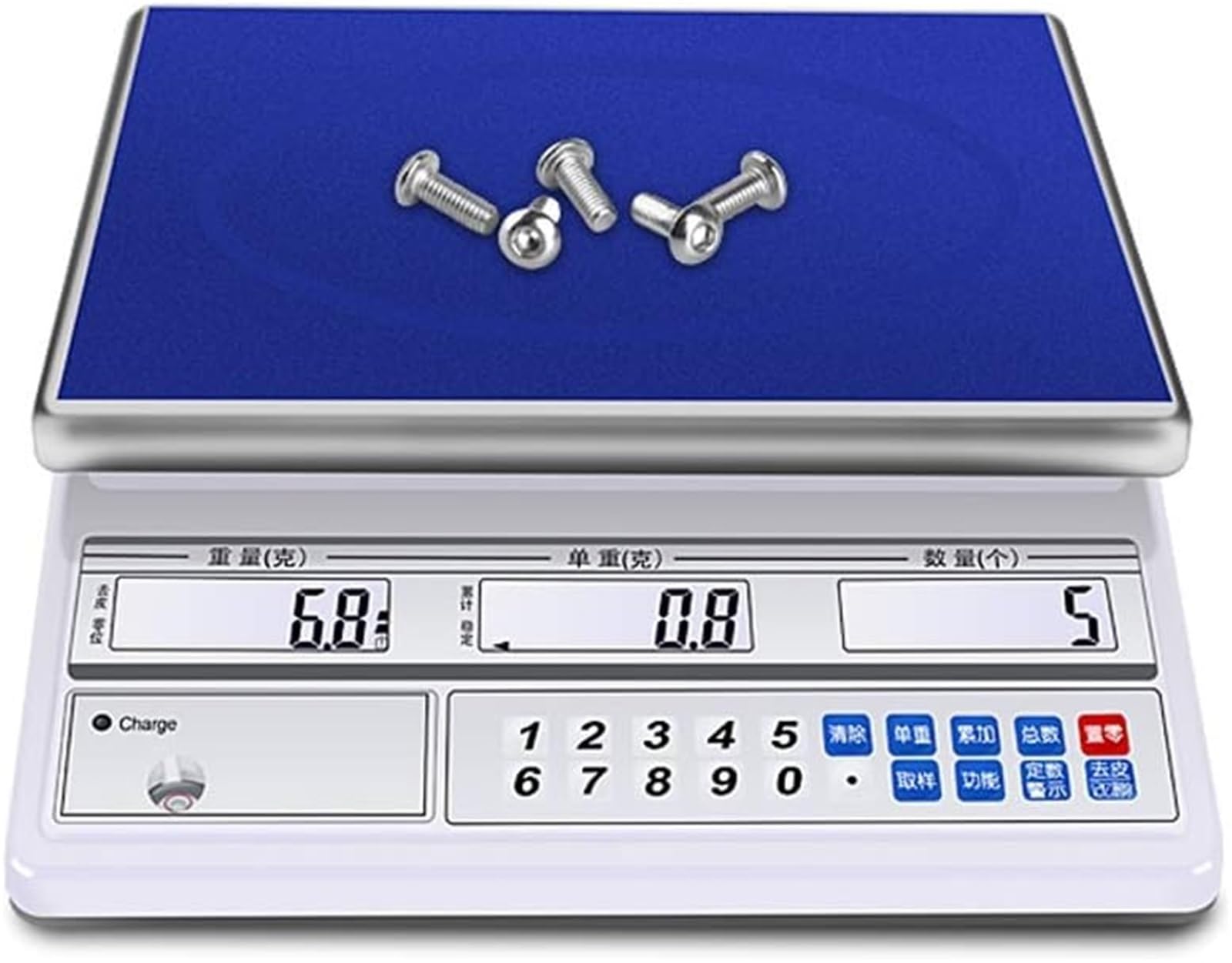 MYUYEE Digital Electronic Scale, High-Precision Lcd Three Window Display Screen (10Kg/0.1G)