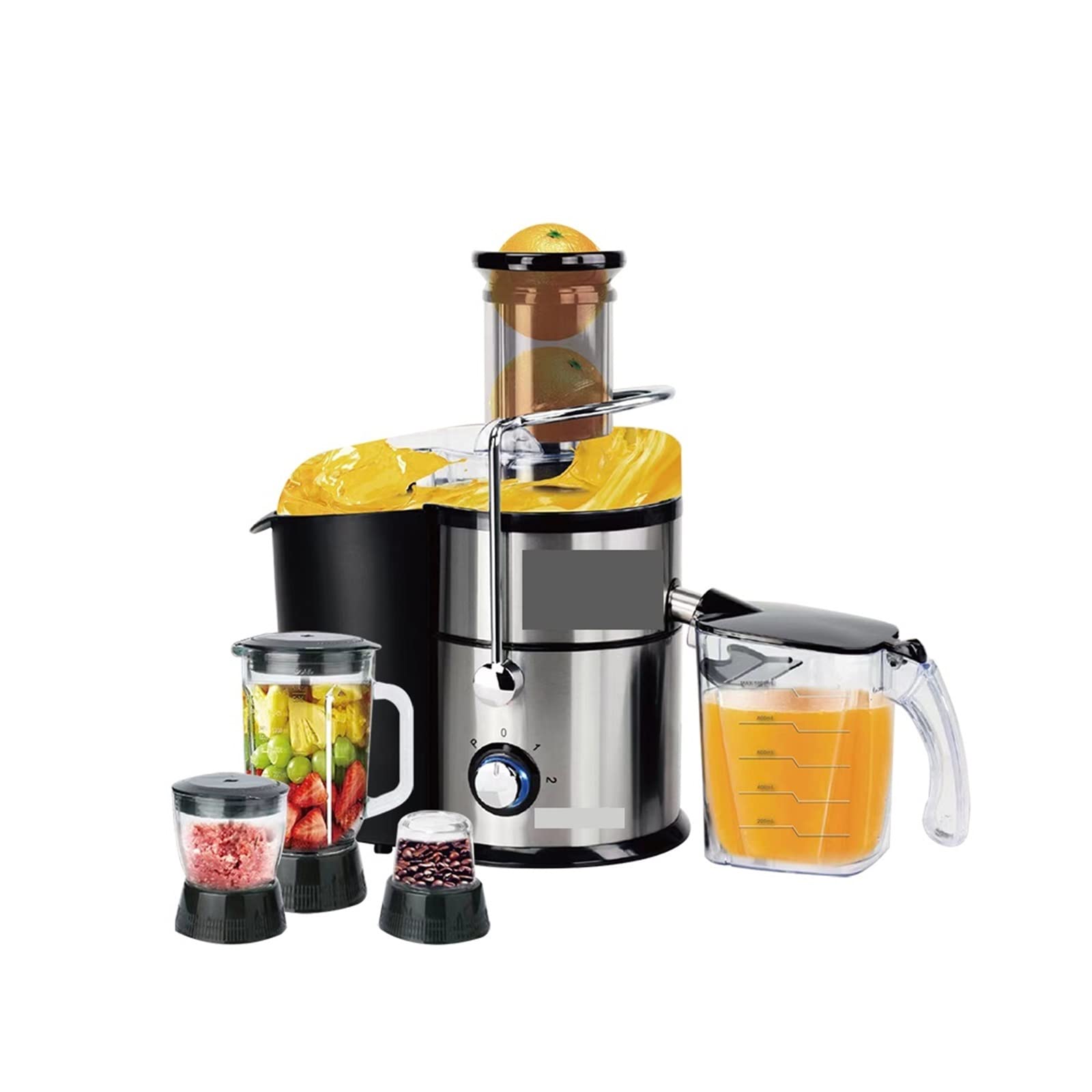 1L 4 IN1 Electric Orange Juicer Extractor Machine 1000W High Power Speed Multifunction Vegetable Meat Fruit Juice Blender
