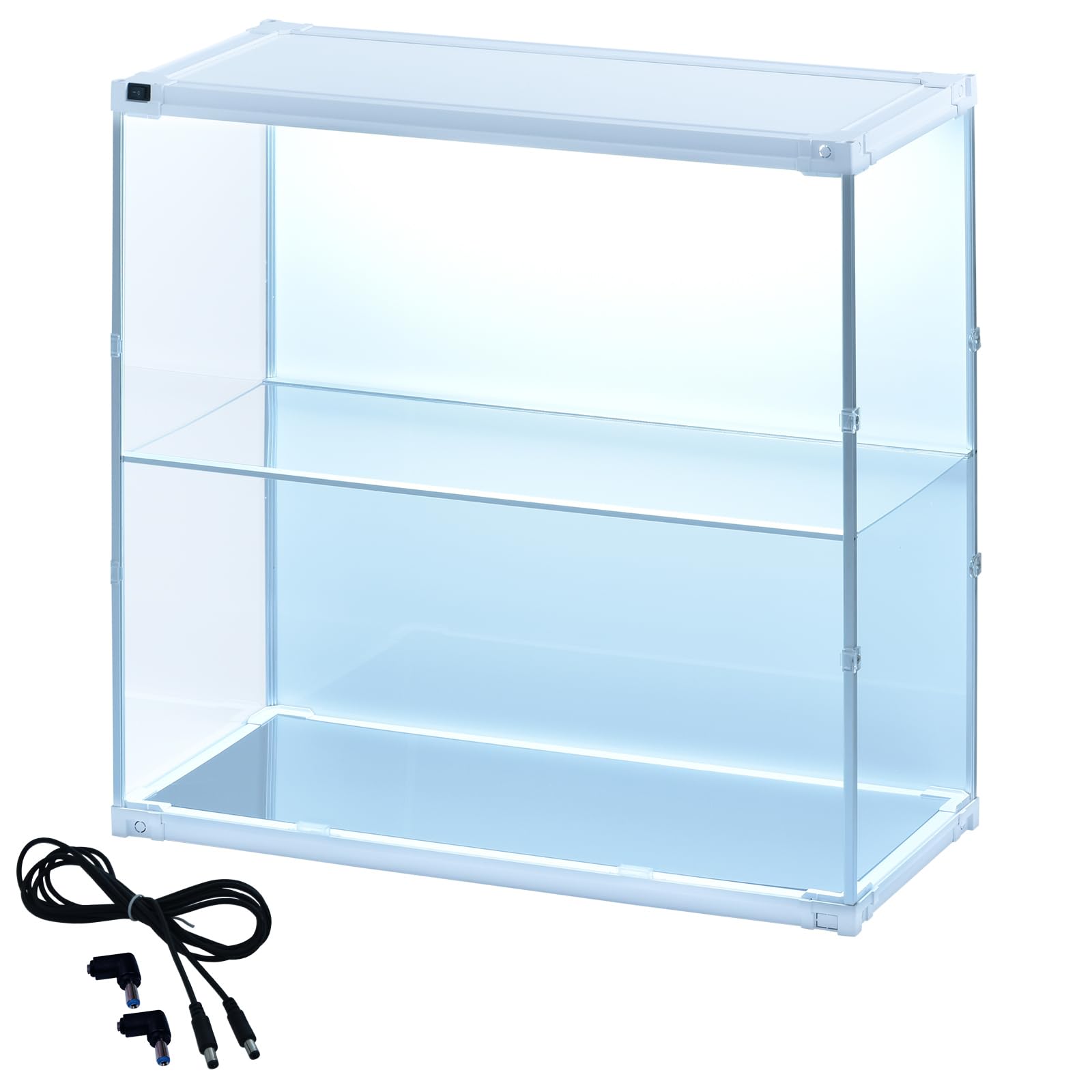 Amazon | J-STAGE ワイド スーパーハイタイプ フィギュアケース 棚 led