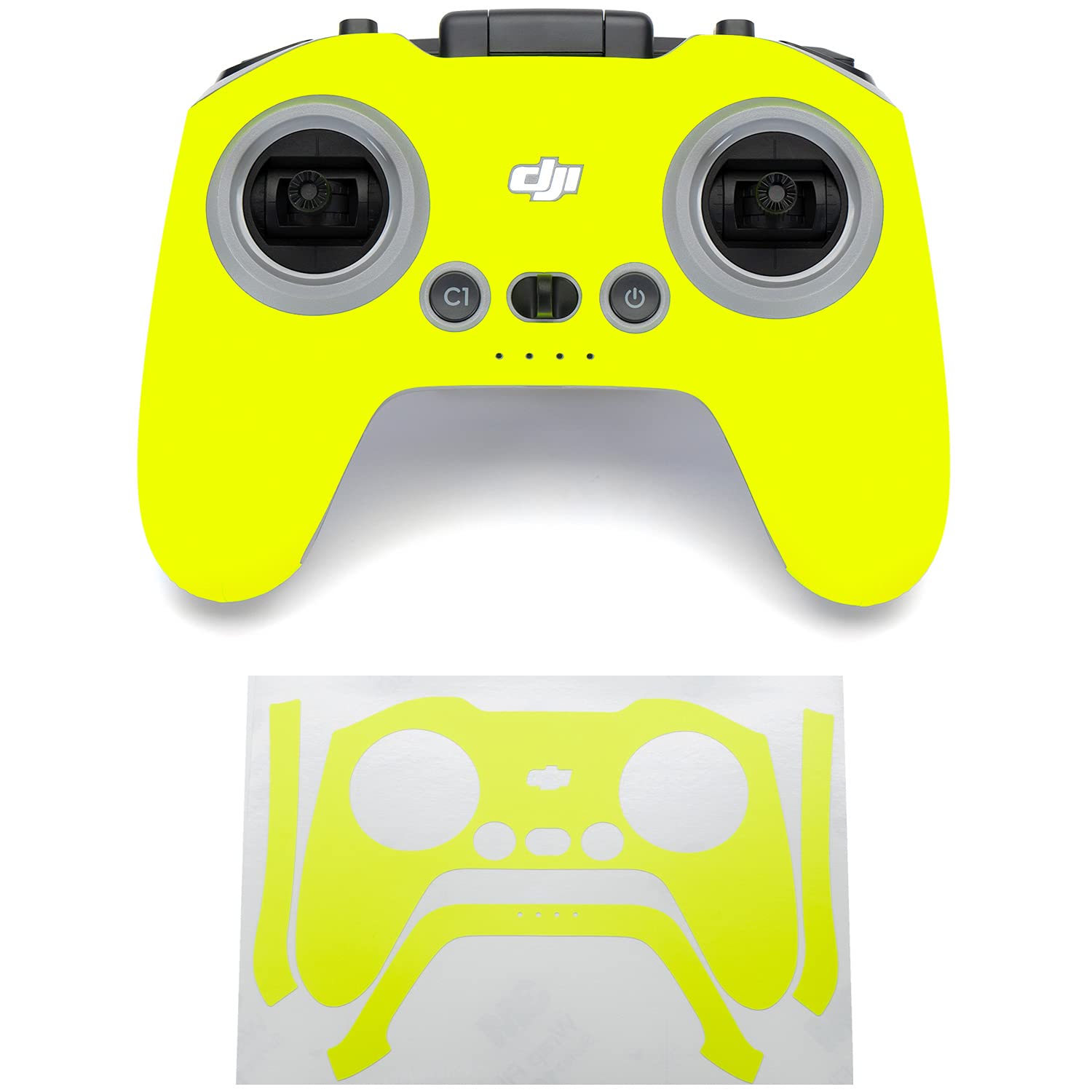 WRAPGRADE Skin Compatible with DJI FPV RC/FPV Remote Controller 3 (NEON YELLOW)