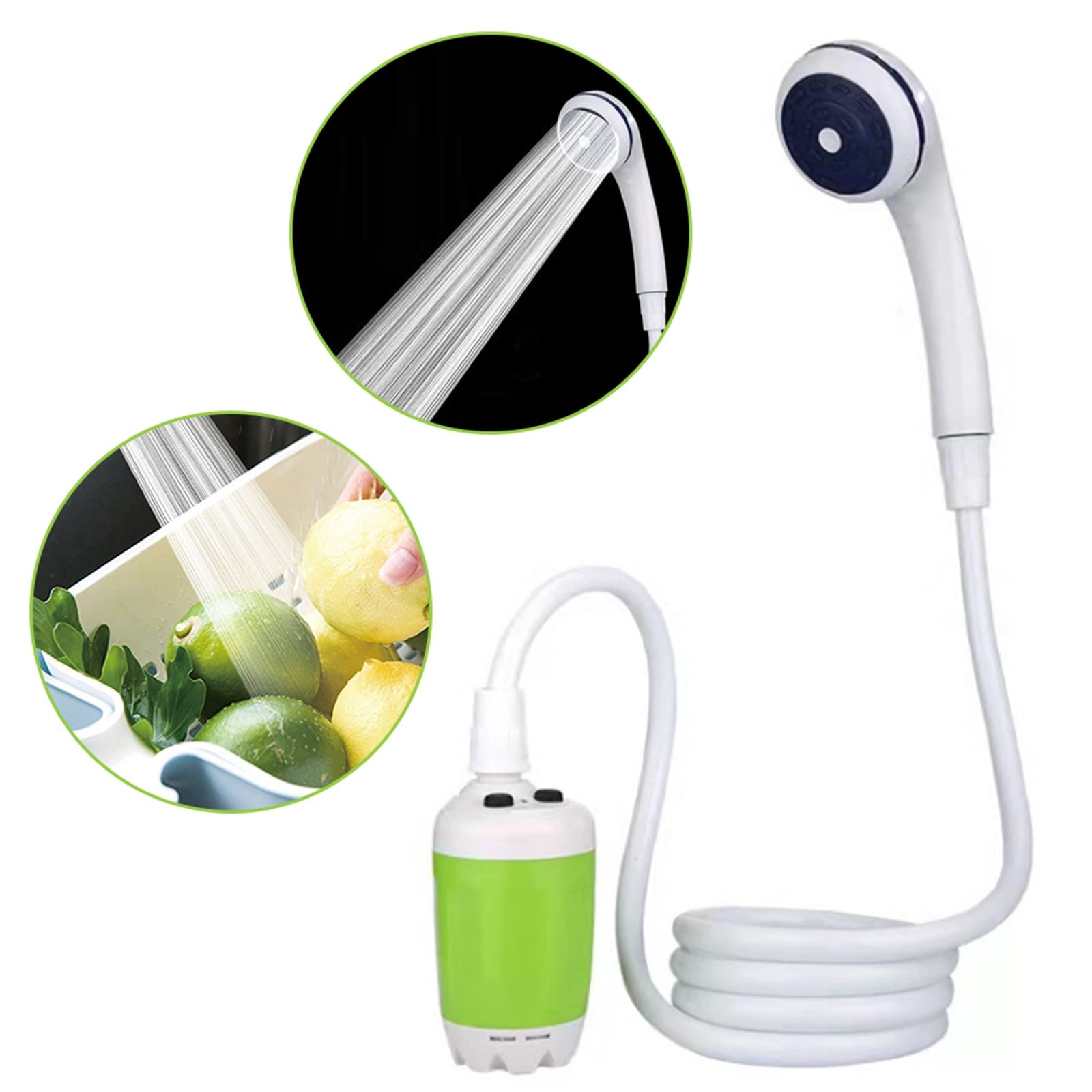 Doccia Da Campeggio Portatile 12V Con Pompa Sommergibile - Per Auto, Camper, Giardino E Animali