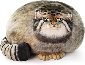 Steppe Cat Plush, Steppe Cat Plush Pillow, Steppe Cat Pillow Cat Plush Body Pillow Steppe Cat Steppe Cat Body Pillow Raccoon Plush Pillow Healing Doll Cushion Cat Plush Pillow Toy Gift for Kid(18In)