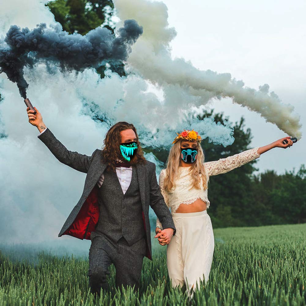 Buy Halloween Mask Neon Mask led mask Scary Mask Light up Mask Cosplay