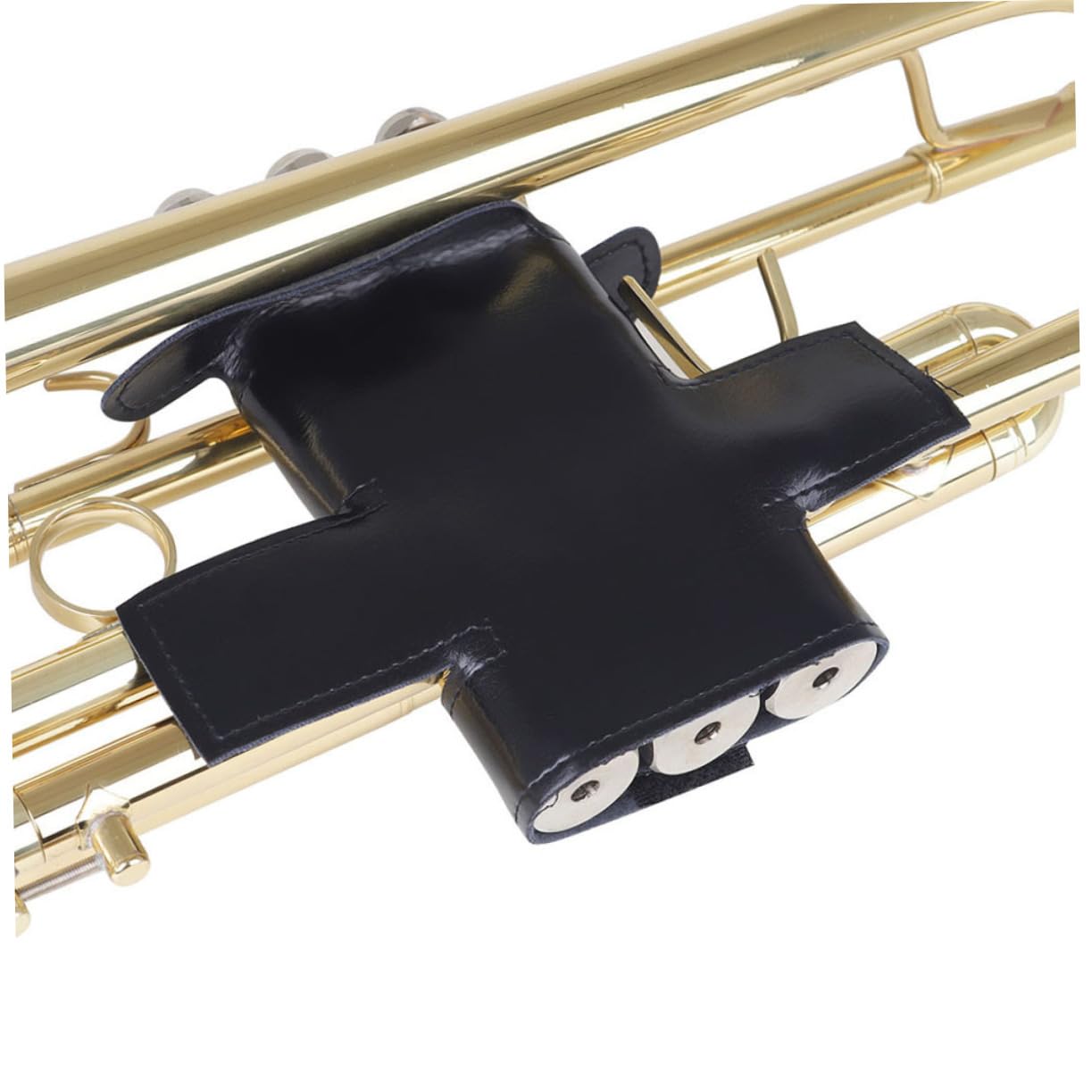 TOYANDONA Estuche Protector para Trompeta de Cuero Negro Protección Anticorrosiva y Diseño Fácil de Usar para Válvulas de Trompeta en Instrumentos de Viento