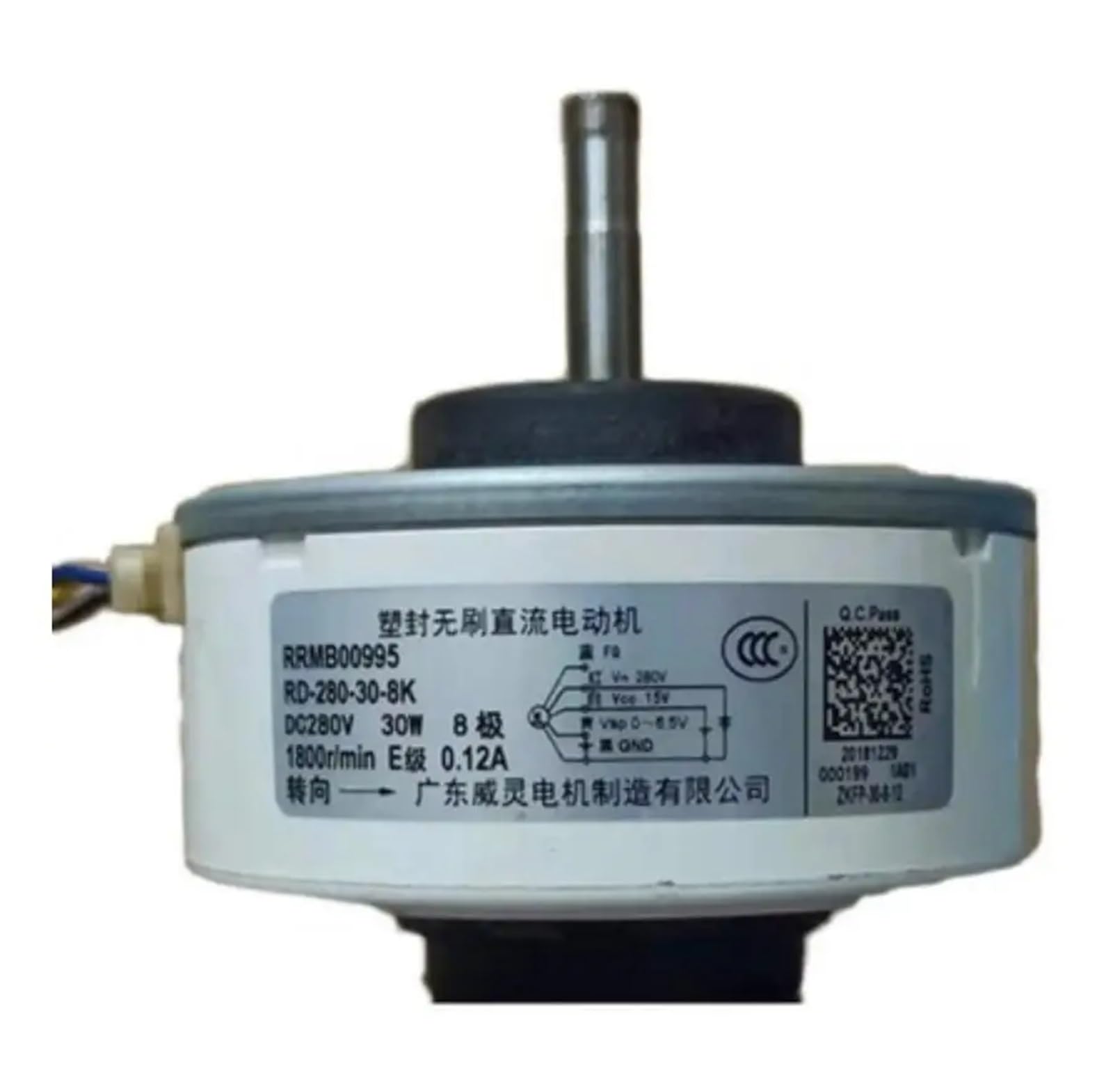 Motore Ventola A Corrente Continua Per Condizionatore Hitachi, Ricambio Compatibile Con Modelli RRMB14129, RD-280-30-8K-1