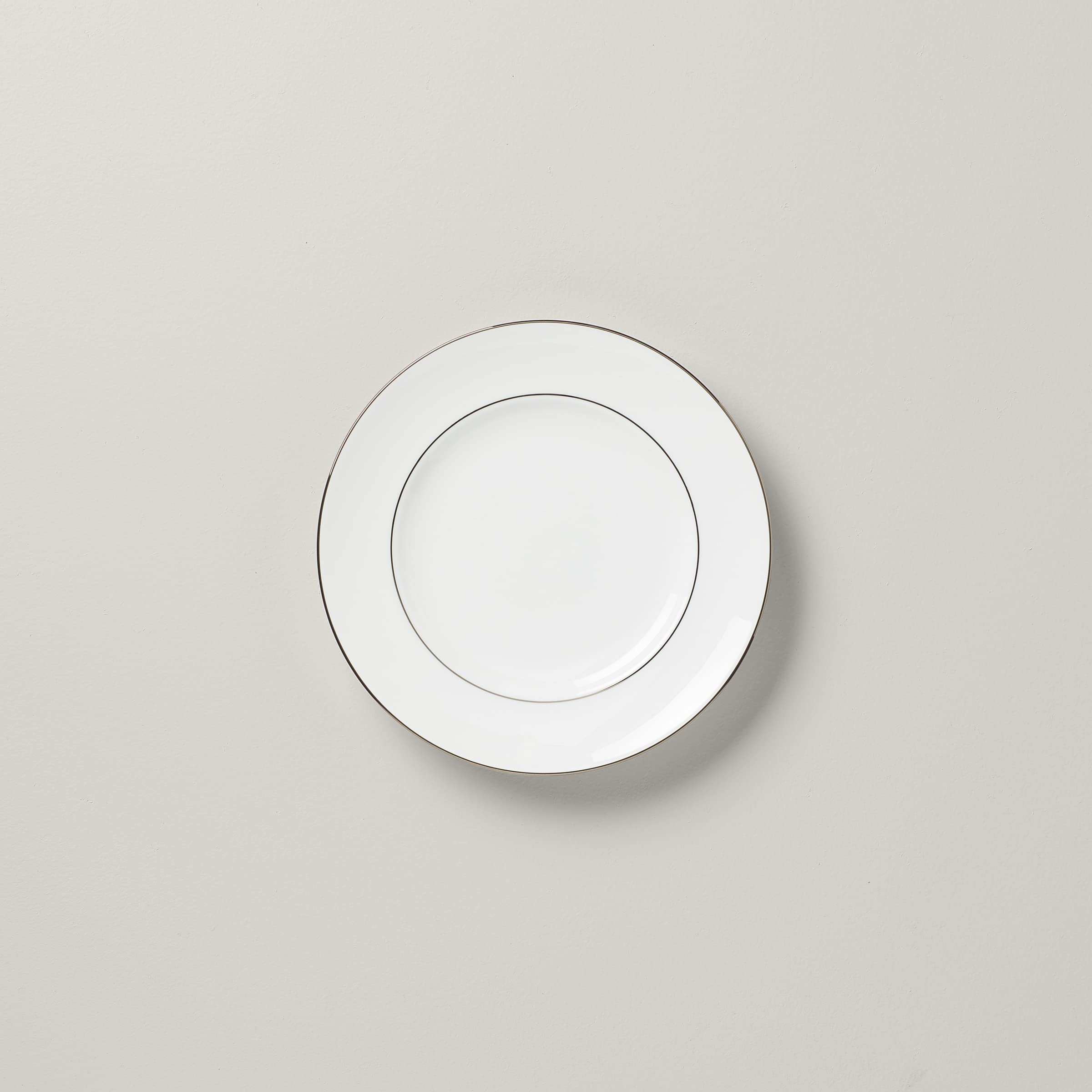 Lenox Continental Dining Platinum-Banded 5-Piece Place Setting, White, Accent Plate