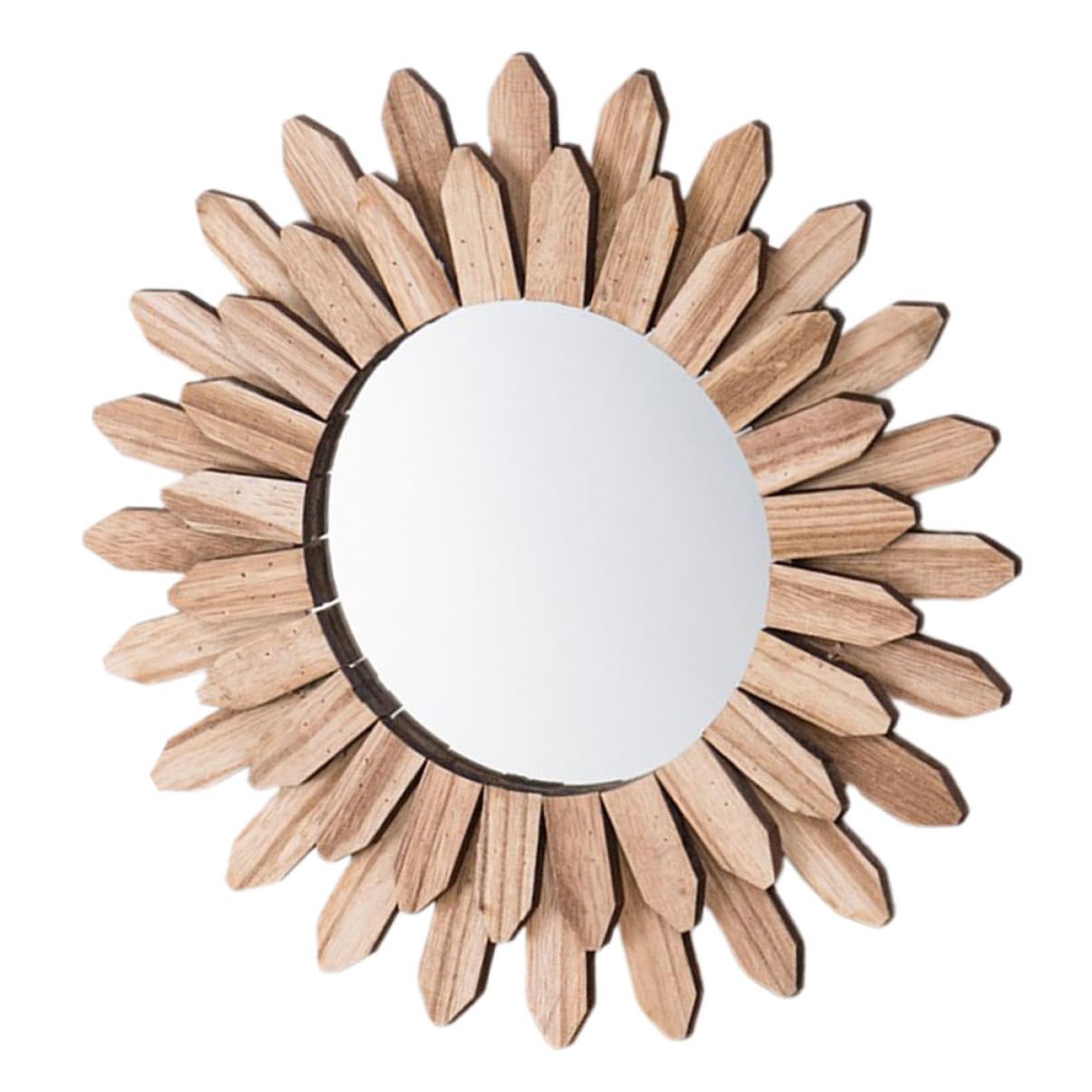 Miroir mural en bois pour salon résolvant le manque de lumière