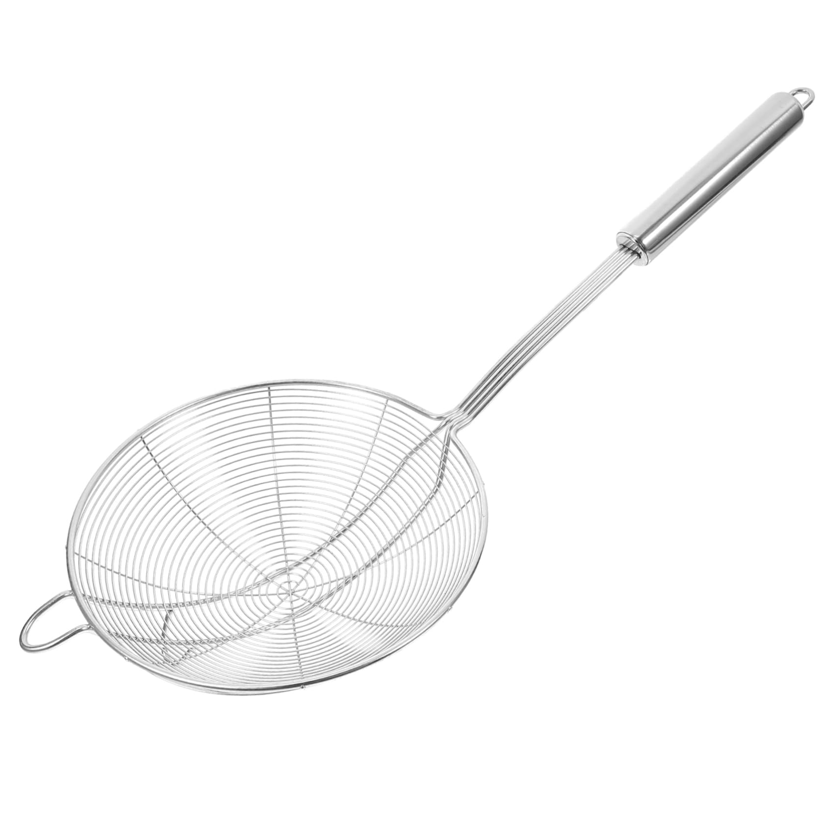 ABOOFAN Stainless Steel Colander Strainer Ladle with Ergonomic Handle Diameter Wire Mesh Skimmer Spoon for Cooking Frying Hot Pot Pasta Noodles Heat Resistant