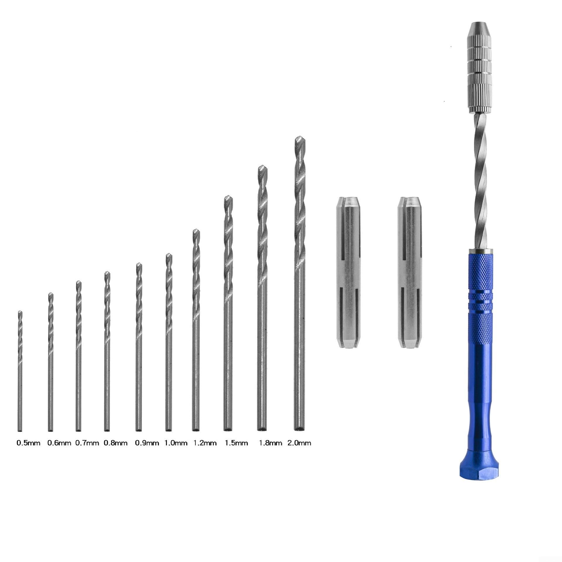 Taladro de Mano Metal Extendido 190mm Precisión(11pcs)