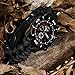 Survival Bracelet Watch, Men/Women Waterproof Emergency Survival Watch with Paracord Whistle Fire Starter Compass Thermometer, 6 in 1 Outdoor Gear