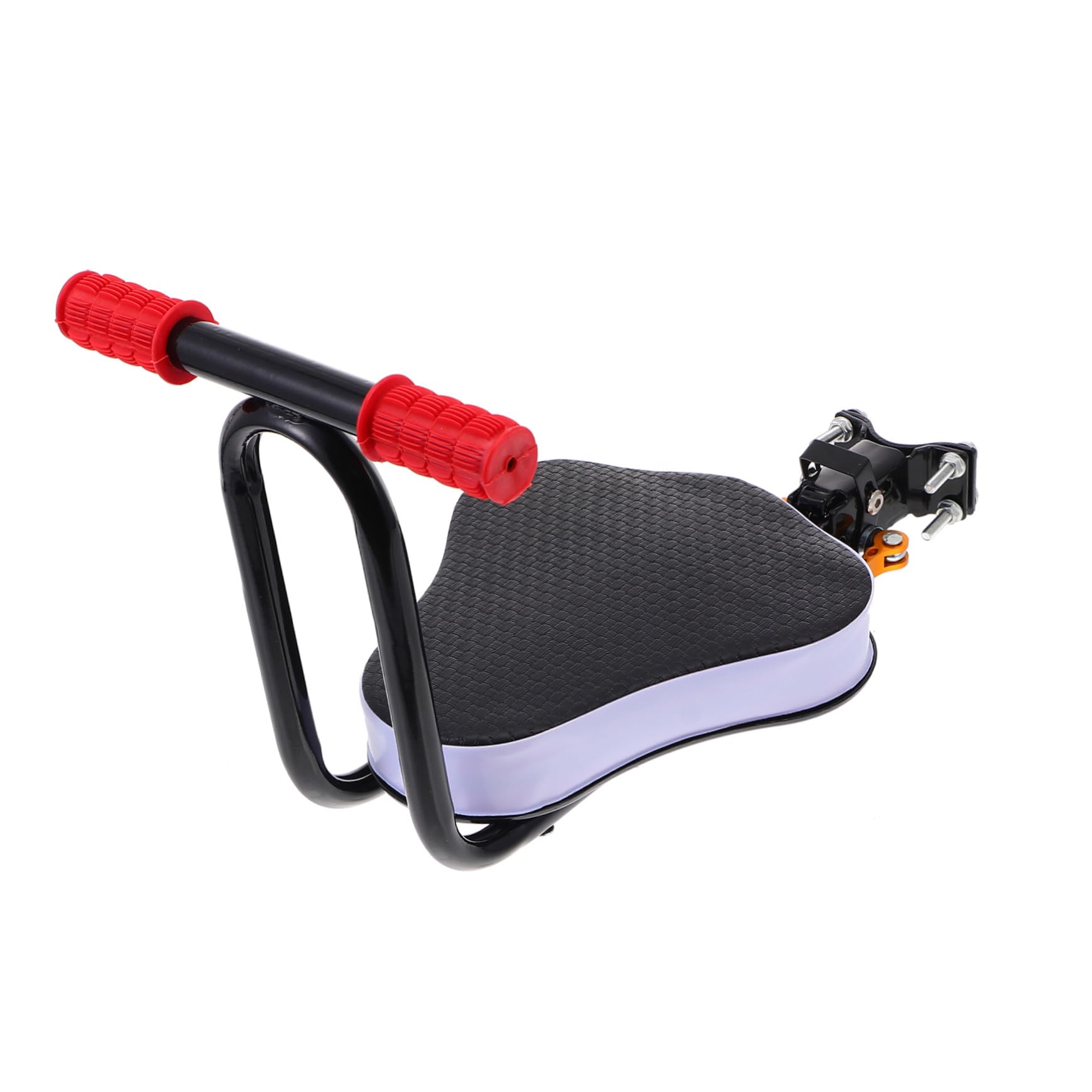 Seggiolino per Ragazzi per Bici Elettrica, Protetto e Confortevole, Struttura in Acciaio al Carbonio, Imbottitura in Spugna, Facile da Installare, Design Pieghevole per Uso