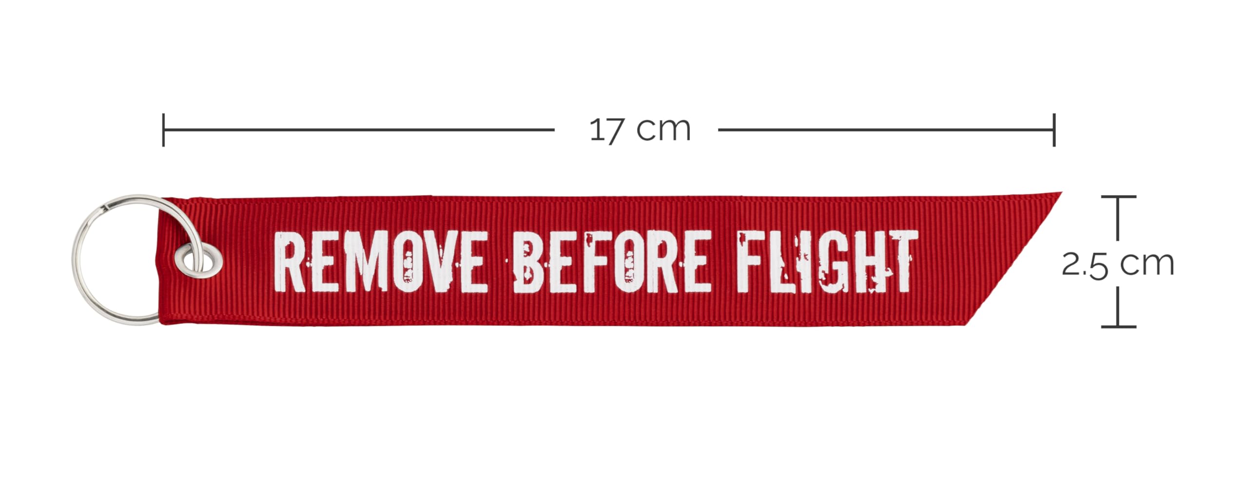 REMOVE BEFORE FLIGHT Llavero Tirador de cremallera 2X