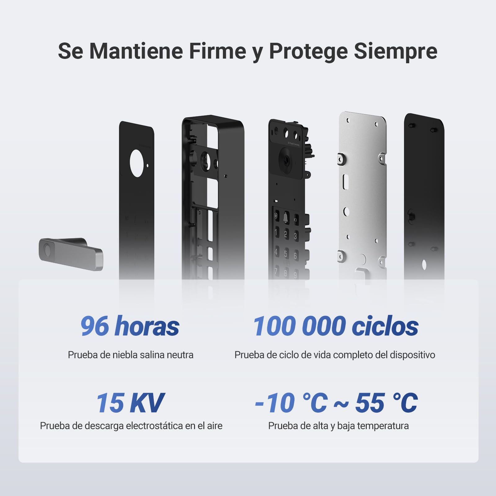 EZVIZ Y2000FVS Cerradura Puerta Exterior Inteligente Reconocimiento Facial