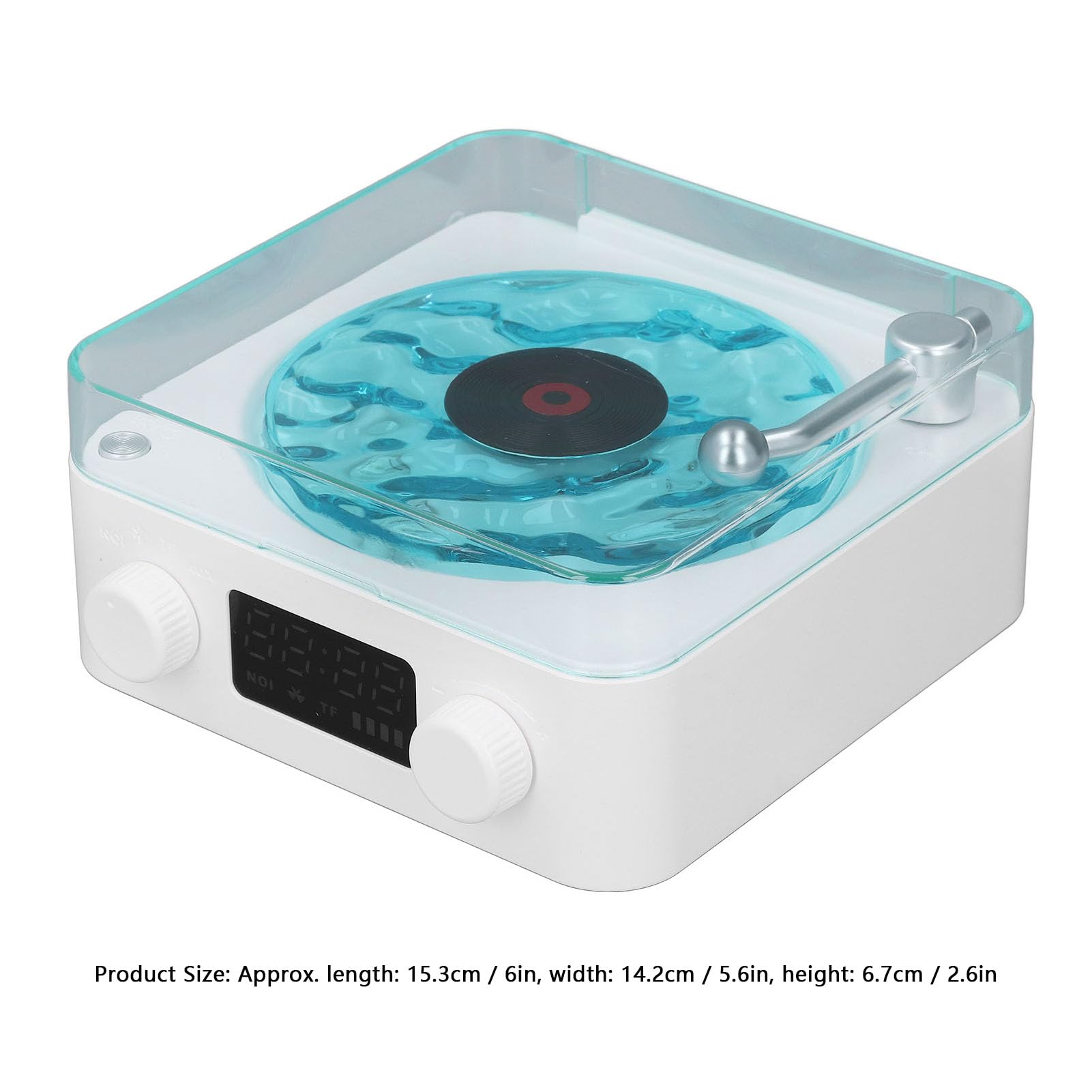 Fdit Multifunktionale White Noise Sound Machine Wecker Nachtlicht Spieluhr Tragbarer Lautsprecher für Schlafzimmer (WHITE)