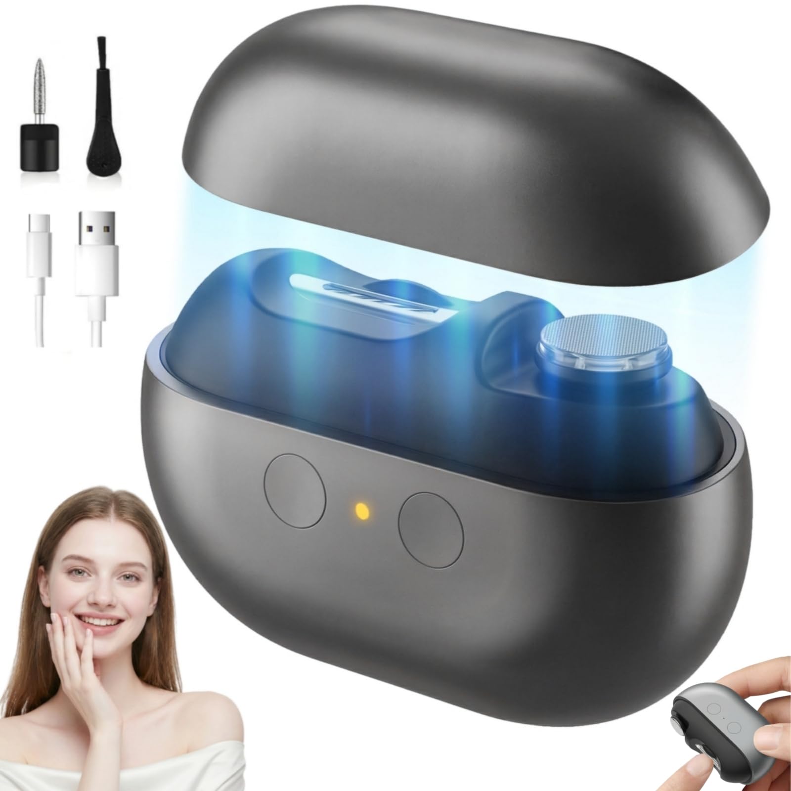Electric Nail Clipper Automatic Nail Trimmer with Polisher for Adult Senior