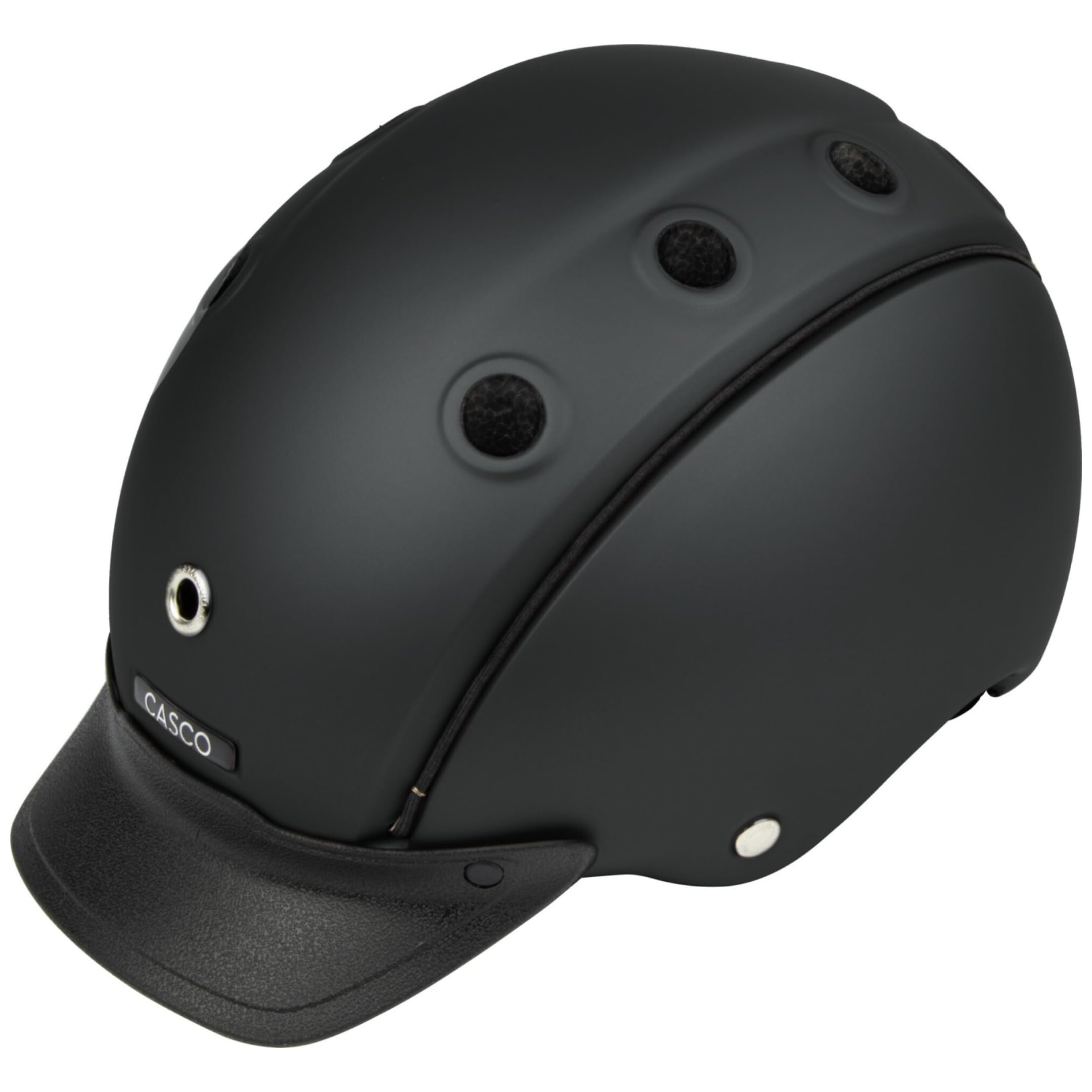 Casco - Kinder Reithelm Choice Turnier inkl. Schutzbeutel RL24 Edition – Reitkappe Mädchen & Jungen – ergonomischer Helm zum Reiten, Fahrrad- & Skifahren – Schwarz – S (52-56cm)