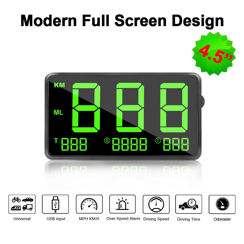 Flаѕh Dеаlѕ - 60% оƒƒ VJOYCAR C80 Universal Hud Head Up Display GPS Digital Speedometer for Cars with MPH with Odometer Speedo Fatigue Alert, 4.5inch Large Screen, Works for Auto Automotive Tool Crаzу Clеаrаnсе VJOYCAR C80 Universal Hud Head Up Display GPS Digital Speedometer for Cars with MPH with Odometer Speedo Fatigue Alert, 4.5inch Large Screen, Works for Auto Automotive Tool