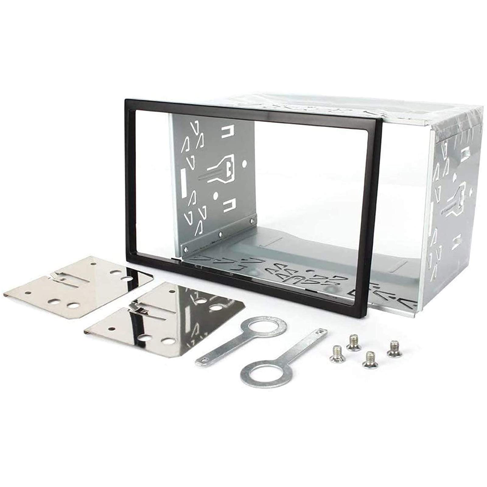 PUMPKIN Universal Double Din Installation Kit Metal Mounting Fitting Cage for 2 DIN Car Stereo Radio