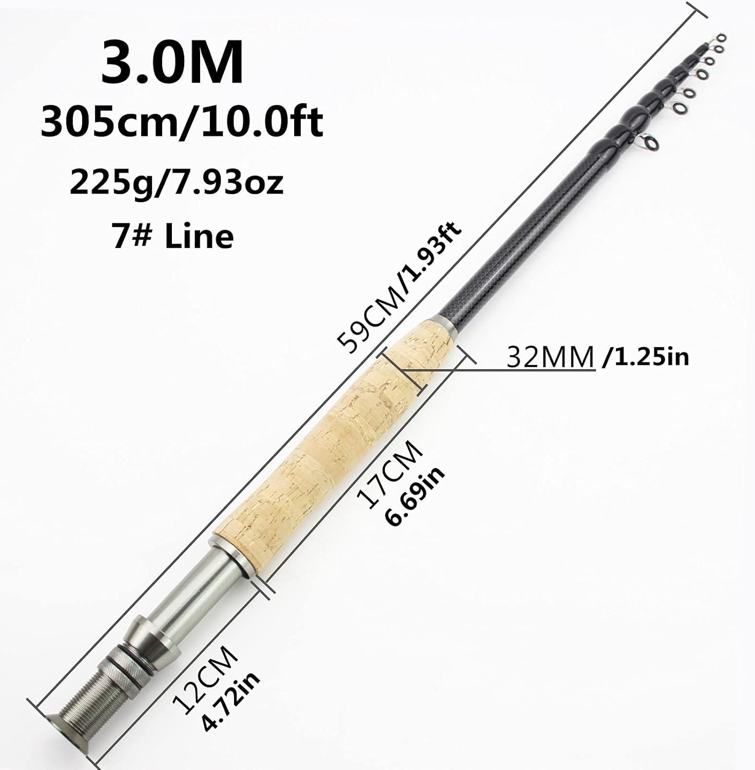 Chowana Wędka Muchowa, Wędka Muchowa, Przenośna Wędka Teleskopowa, Szybka Linia Z Włókna Węglowego 5# 6# 7# Snap-action Trout Rod, 2.1M