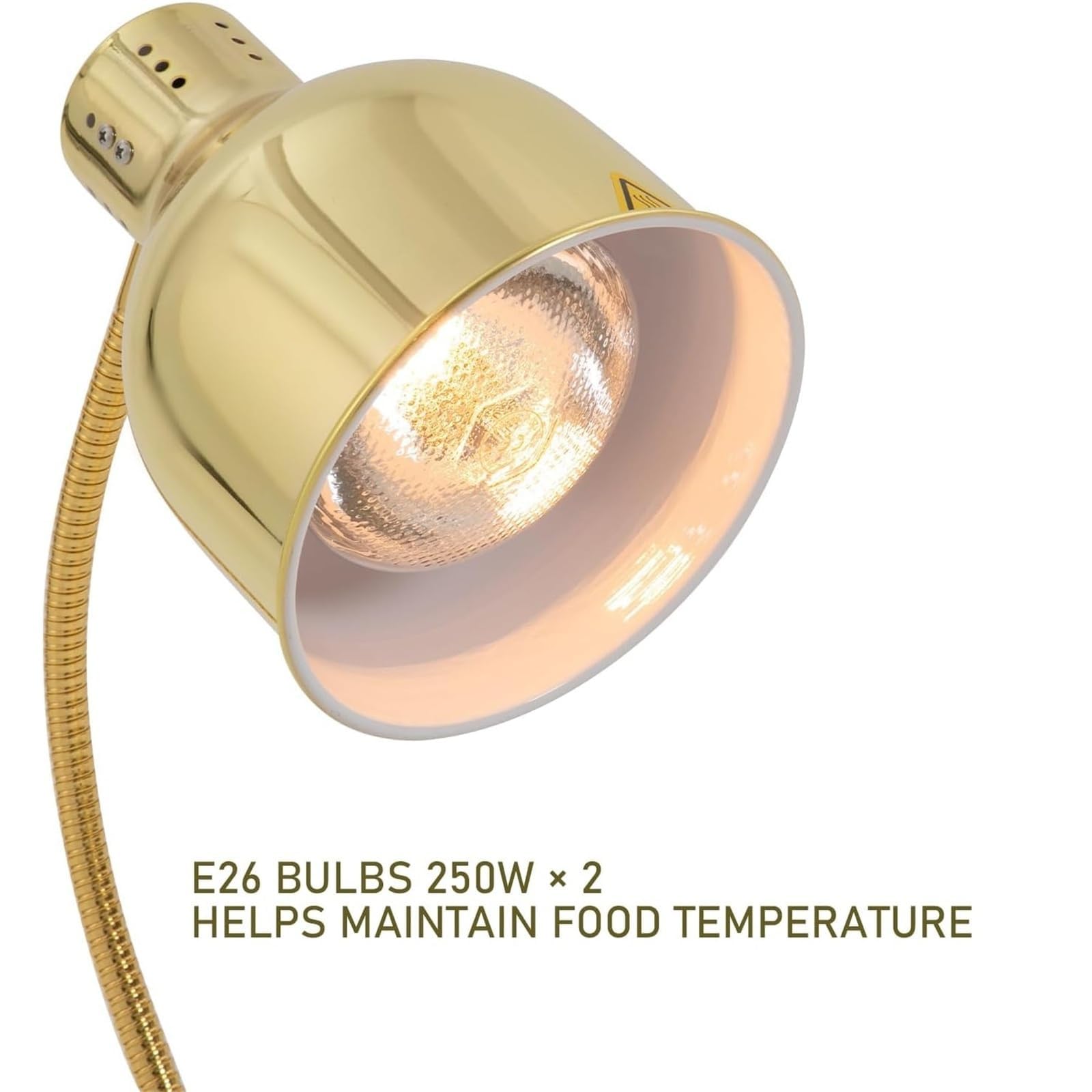 2 Head Commercial Food Heat Lamp 500W Electric Warmer Buffet Catering Restauracja Kuchnia Regulowana Gęś Samodzielna kontrola Wentylowana konstrukcja