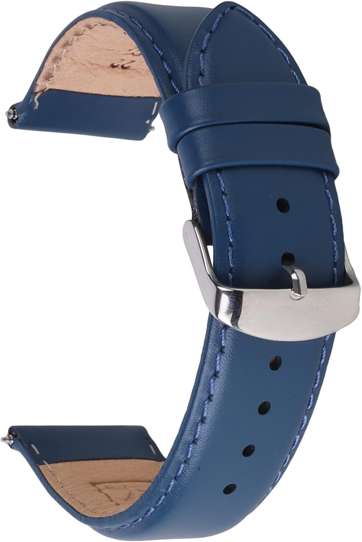 Aspire Series Genuine Leather Mens Replacement Watch Straps Compatible With All Watches With Regular 22 Mm Lug Size (49329222), Blue