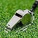 FORZA Brass & Plastic Referee Whistles with Durable Lanyards | Single or 12-Pack Options – Ideal for Coaches, Referees, Training Drills, and Sports Events (Stainless Steel, Pack of 1)