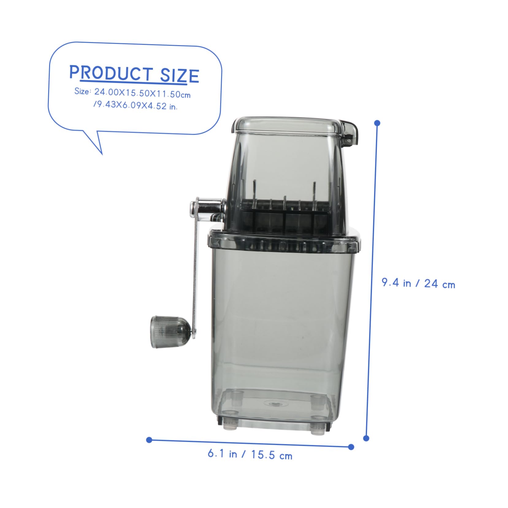 VILLCASE Tritatutto per Ghiaccio Manuale Portatile Piccolo Tritatutto per Ghiaccio per Preparare Granite e Drink Casa Ufficio Movimento