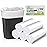 Inwaysin Ultra Thick & Strong Biodegradable Trash Bags - 85 Counts, 13 Gallon - Unscented, Easy Tear for Kitchen, Bedroom, Office