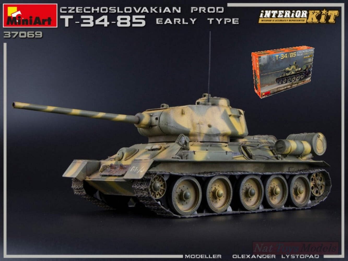 MiniArt Kit da Montare in Scala Compatibile con T34/85 Czechoslovak PROD.Early Type Interior Kit 1:35 MIN37069