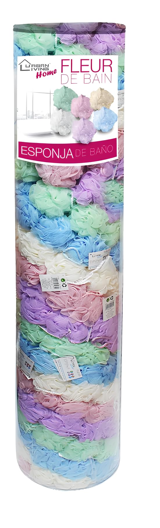 FORNOR 16484 ESPONJA FLOR DE BAÃ‘O SURT. EN DISPLAY D