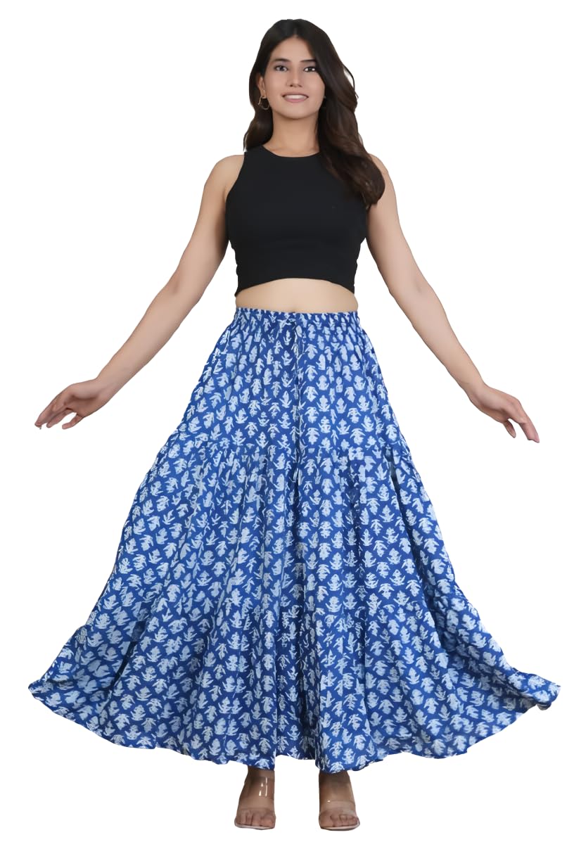 BSF Women's Full Length Rayon Maxi Skirt