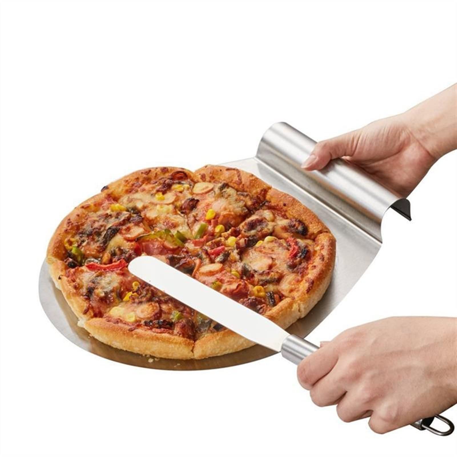 Pelle à Pizza avec Manche en Bois Pelle à gâteau Coupe-Fromage Épluchures Outil de Levage Pelle à Pizza Cuisson Outils de pâtisserie (Couleur : G) (E)