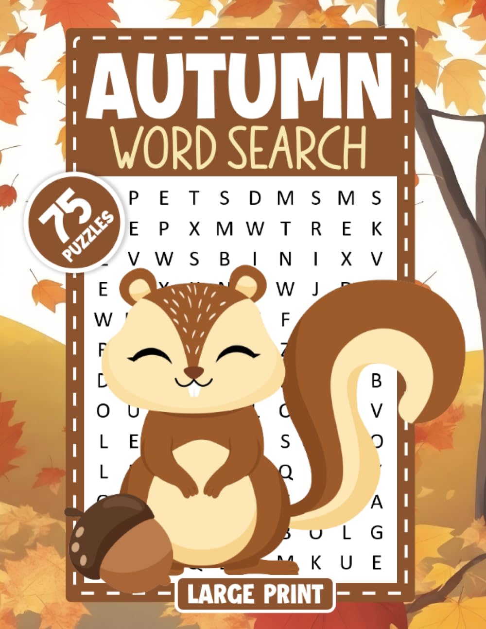 Autumn Word Search Large Print: Fall Season Word Find Puzzle Book with 1100+ Words to Find | Seasonal Word Search for Adults & Seniors