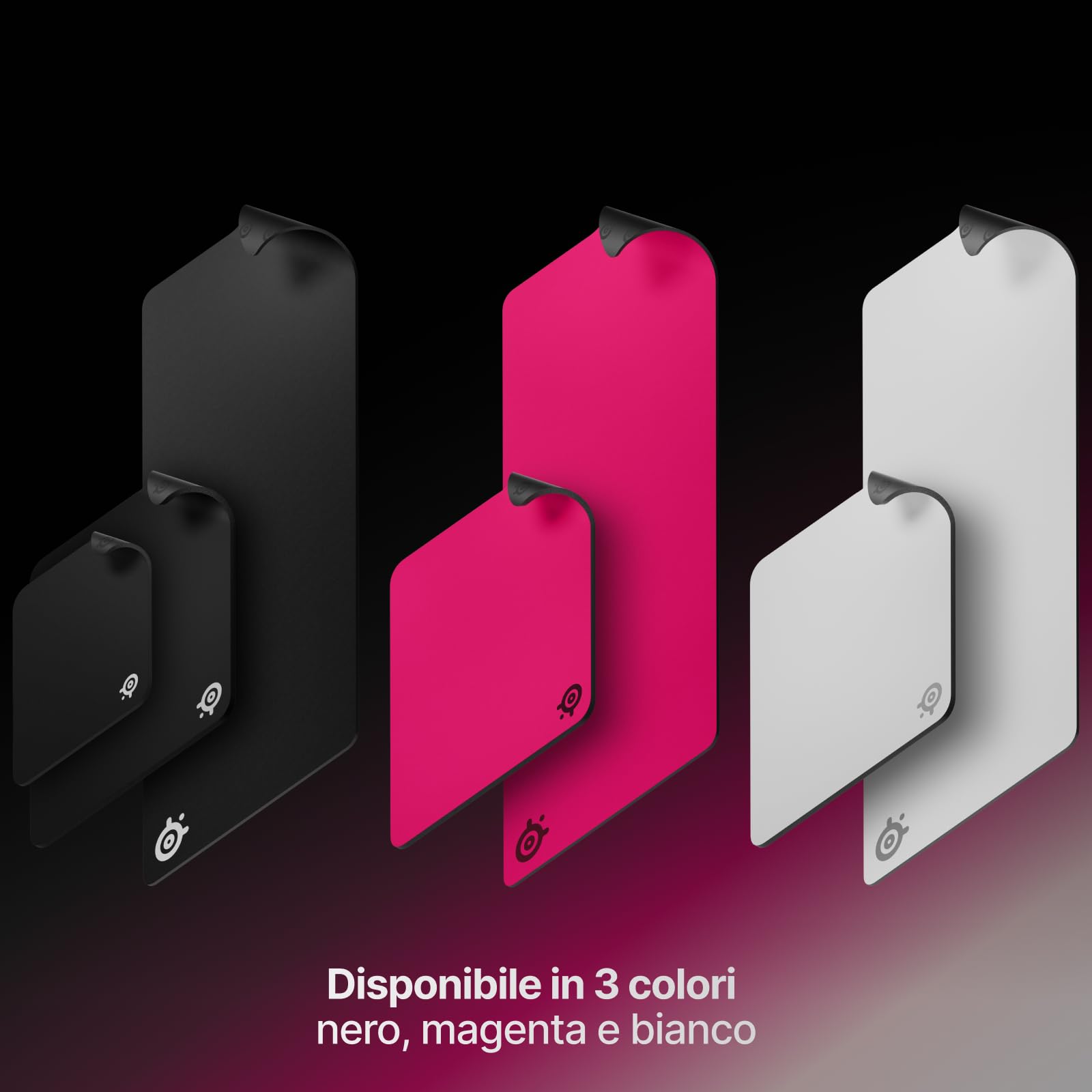 SteelSeries QcK - Tappetino per mouse da gioco pesante, base in gomma siliconica spessa e antiscivolo, tracciamento del picco, ottimizzato per giochi FPS, MOBA, RTS, MMO, dimensioni XXL, 900 mm x 400