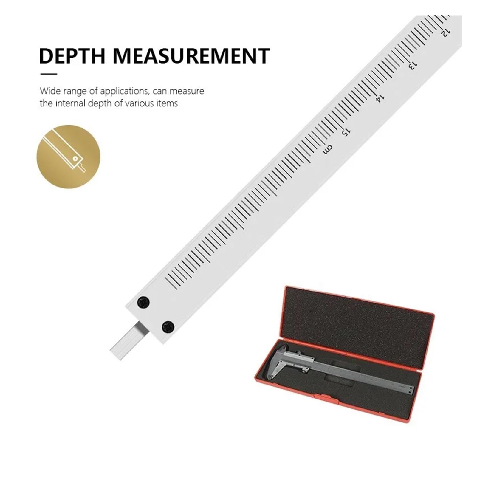 Suwmiarka 0-150mm 0-200mm Ze Stali Nierdzewnej Dokładność 0.02mm Mircometer Gauge Narzędzia Pomiarowe Precyzyjne Czytanie(0-200mm)