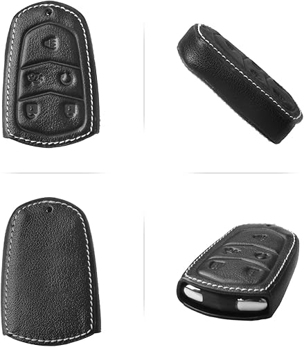 Miniatura 4 de MILD EAST Funda de cuero para llavero Cadillac Escalade 2015-2023 CTS XT5 SRX ATS CT6