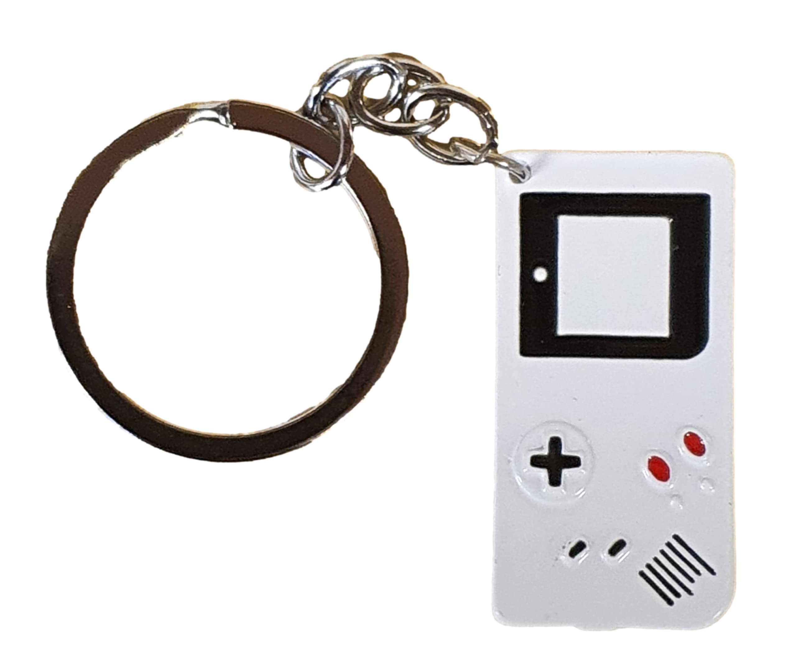 Fat-catz-copy-catz Unisex Enamel Novelty Retro 80's Gameboy Keyring Keychain