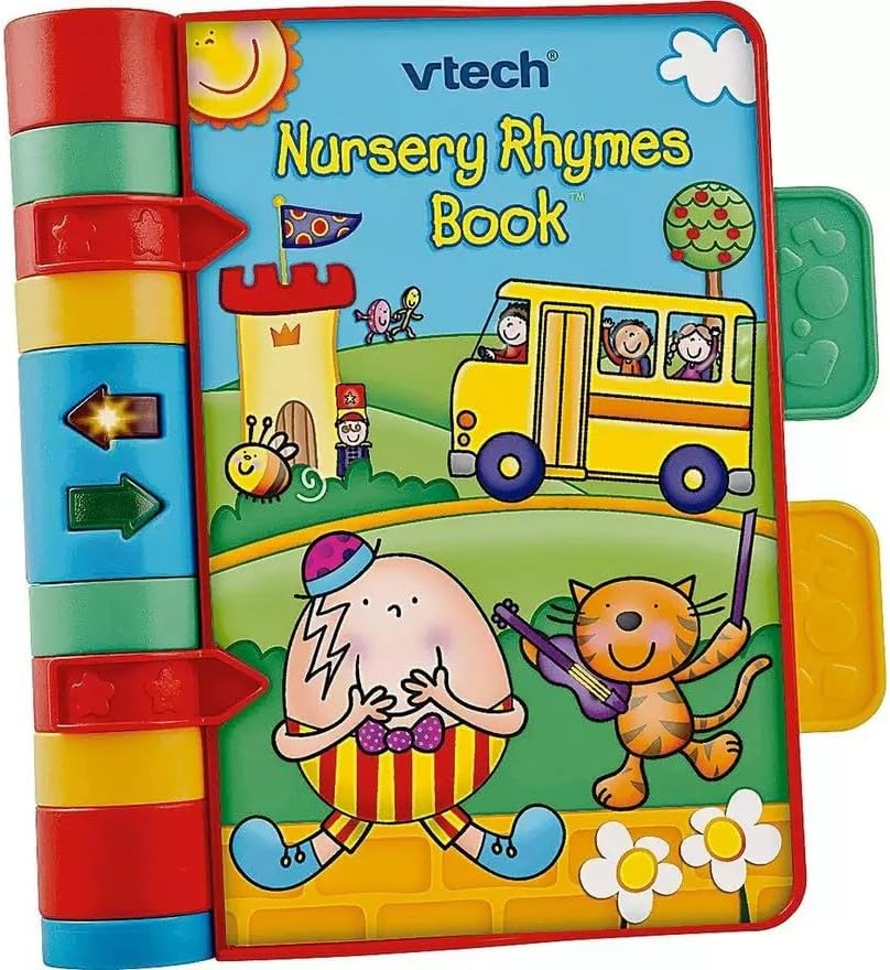 VTech Baby Nursery Rhymes Book, Light Up, Interactive, Musical Baby Book with Sounds and Phrases, Suitable for Babies from 6 Months+, English Version