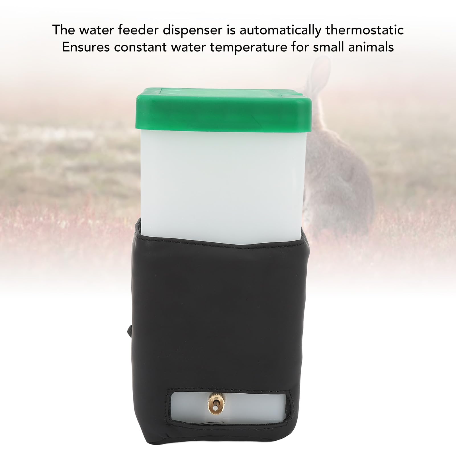Beheizte Wasserflasche Für Kaninchen & Kleintiere - Thermostat, 1 Liter, Auslaufsicher