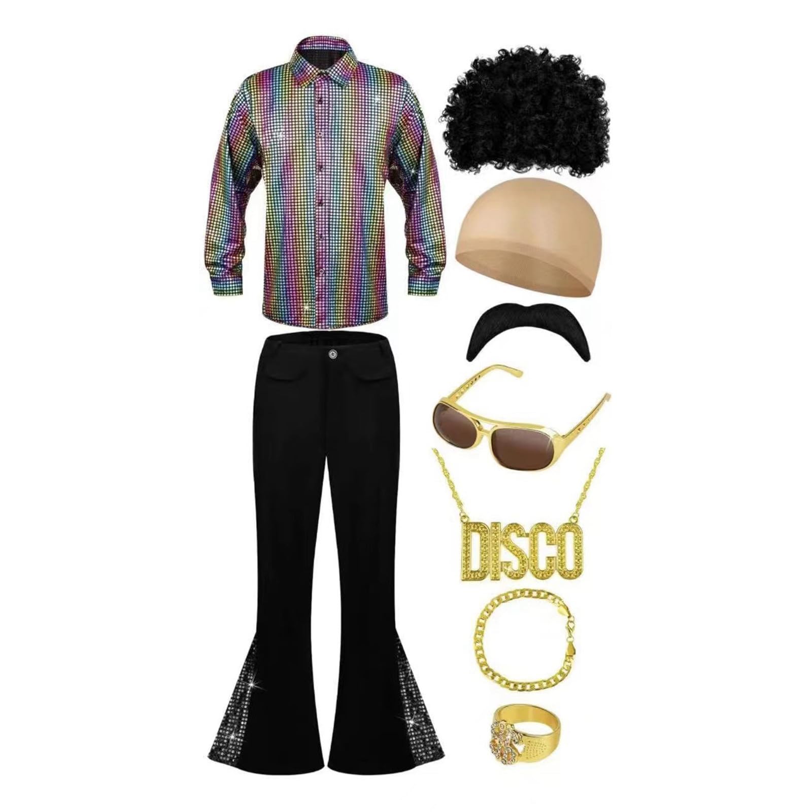 Disco Costume Mens 70s Fancy Dress Mens 70s Costume Hippie Costume Men 1970s Fancy Dress Mens Disco Costume 80s Disco Fancy Dress