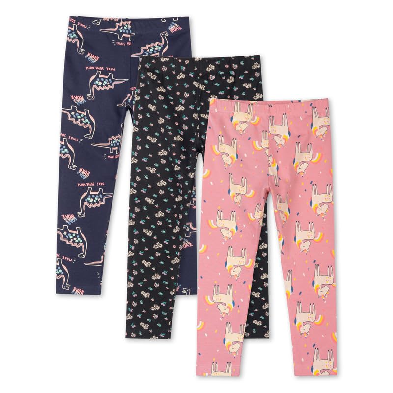 Image of ARIEL Girls Cotton Printed Regular Fit Non-Transparent Ankle Length Leggings