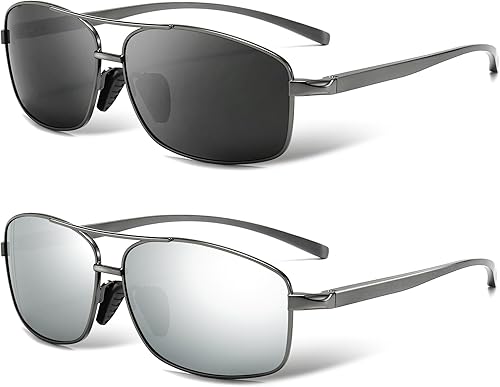 Miniatura 14 de SUNGAIT lentes de sol polarizados rectangulares livianos con protección 100% contra rayos UV